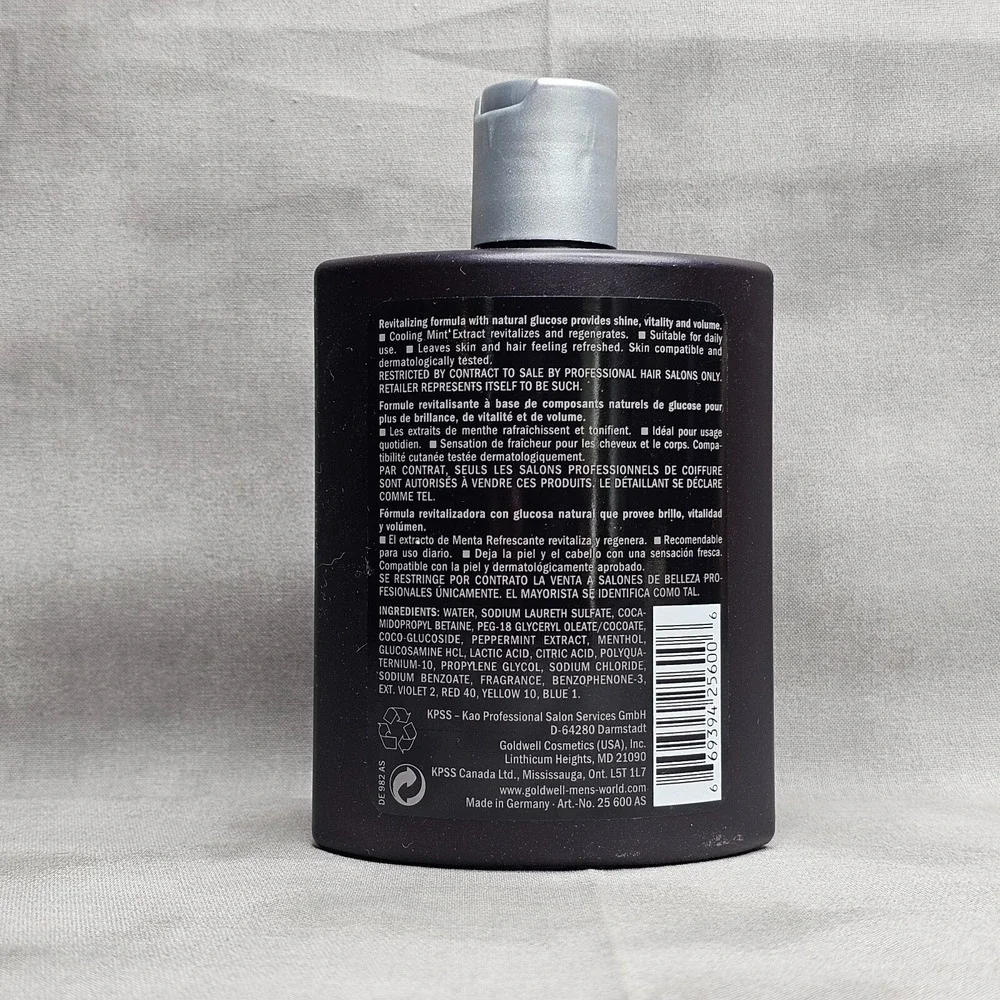 GOLDWELL for Men Refreshing Gel Shampoo for Hair & Body NEW - 8.4‎ fl oz